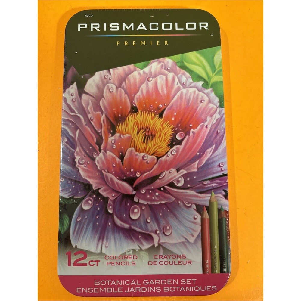 Prismacolor Colored Pencils,"Botanical Garden Set" of 12 pencils, Soft core,New